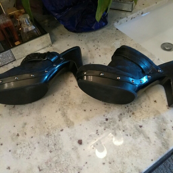 Authentic Coach Monogram Canvas Clogs - Picture 6 of 6